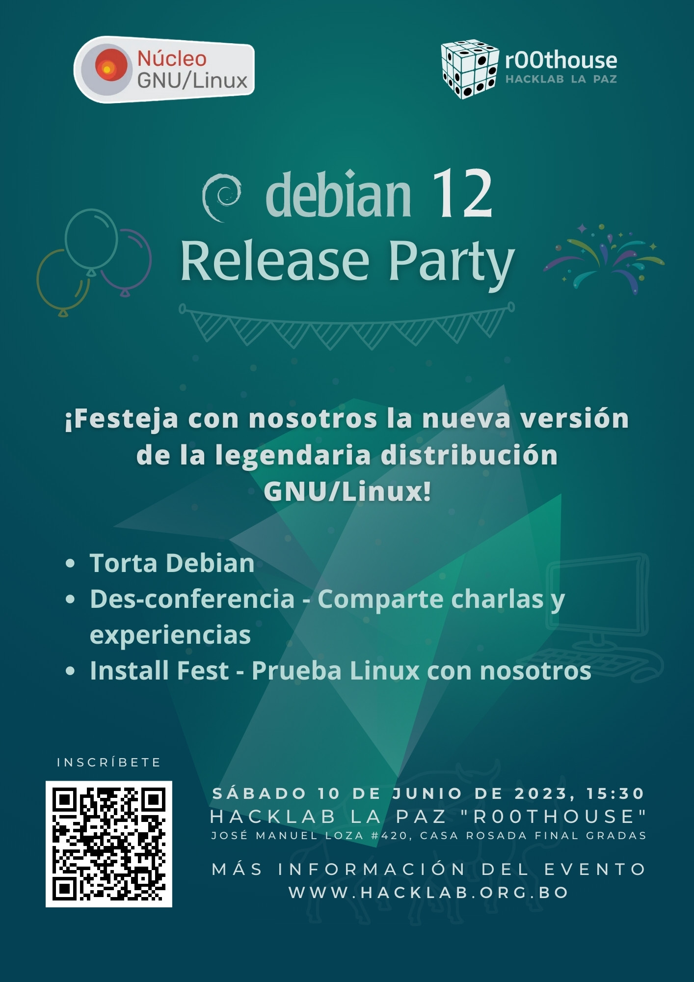 Debian 12 Release Party La Paz